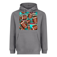 Storm football leopard turquoise seamless pattern Heavyweight Hoodie - JahusDesignShop