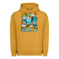 Pigment Peanut Butter feeling a little frosty coffee cups Urban Hoodie - NancyCooperArtShop