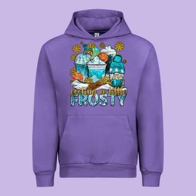 Feeling A Little Frosty Coffee Cups Urban Hoodie Designed By Nancycooperartshop