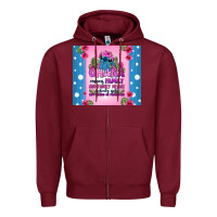 Burgundy ohana means family stitch Zipper Hoodie - Zillion Design Studio
