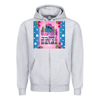 Heather Grey ohana means family stitch Zipper Hoodie - Zillion Design Studio