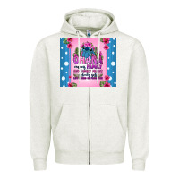 Oatmeal Heather ohana means family stitch Zipper Hoodie - Zillion Design Studio