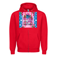 Red ohana means family stitch Zipper Hoodie - Zillion Design Studio