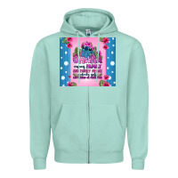 Seafoam ohana means family stitch Zipper Hoodie - Zillion Design Studio