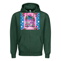 Sports Green ohana means family stitch Zipper Hoodie - Zillion Design Studio