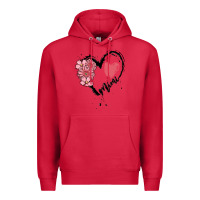 Cardinal mimi flower heart Premium Hoodie - MaliasSmallBusiness