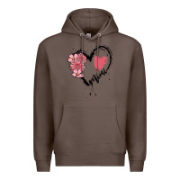 Coffee mimi flower heart Premium Hoodie - MaliasSmallBusiness