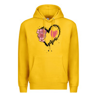 Lemon mimi flower heart Premium Hoodie - MaliasSmallBusiness