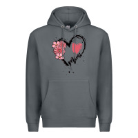 Rock mimi flower heart Premium Hoodie - MaliasSmallBusiness