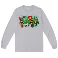 Moon Dust christmas trees with soccer Long Sleeve Tee - Zillion Design Studio