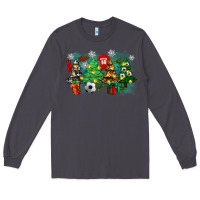 Smoke christmas trees with soccer Long Sleeve Tee - Zillion Design Studio