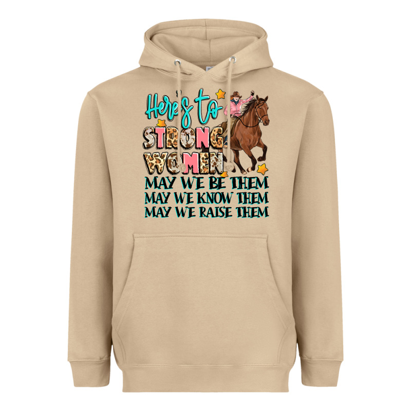 Heres To Strong Women Heavyweight Hoodie by Artiststas | Teevron