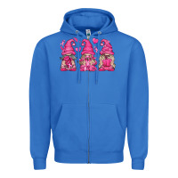 True Royal Breast Cancer Gnomes Zipper Hoodie - texasbilliewilder