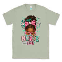 Matcha afro messy bun nurse life Classic Tee - texasbilliewilder