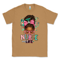 Toasted Coconut afro messy bun nurse life Classic Tee - texasbilliewilder