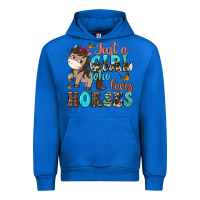 Cobalt just a girl who loves horses Urban Hoodie - NancyCooperArtShop