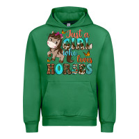 Emerald just a girl who loves horses Urban Hoodie - NancyCooperArtShop