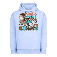 Pigment Grape Ice just a girl who loves horses Urban Hoodie - NancyCooperArtShop