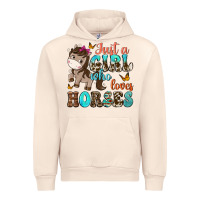 Sandshell just a girl who loves horses Urban Hoodie - NancyCooperArtShop