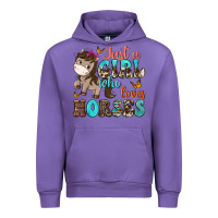 Tulip just a girl who loves horses Urban Hoodie - NancyCooperArtShop