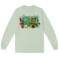 Matcha christmas trees with volleyball Long Sleeve Tee - Zillion Design Studio