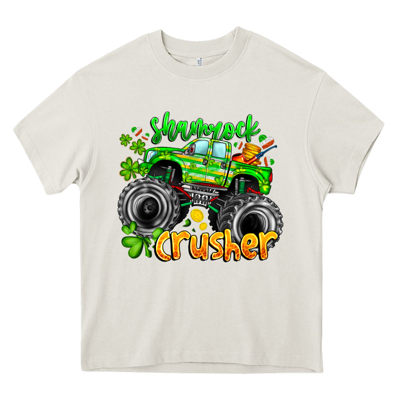 Shamrock Crusher Heavy Core Tee by CowhideDigitalArt | Teevron