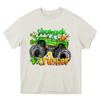 Cream Shamrock Crusher Heavy Core Tee - CowhideDigitalArt