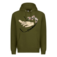 Army Green personalized grandma Premium Hoodie - MaliasSmallBusiness