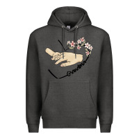 Charcoal Heather personalized grandma Premium Hoodie - MaliasSmallBusiness