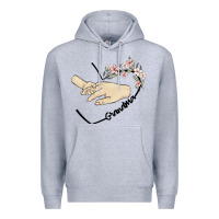 Heather Grey personalized grandma Premium Hoodie - MaliasSmallBusiness