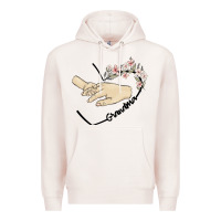 Pale Pink personalized grandma Premium Hoodie - MaliasSmallBusiness