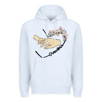 White personalized grandma Premium Hoodie - MaliasSmallBusiness