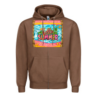 Chestnut hello summer Zipper Hoodie - Zillion Design Studio