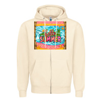 Sandshell hello summer Zipper Hoodie - Zillion Design Studio