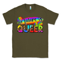 Army Green the future is queer Classic Tee - Zillion Design Studio
