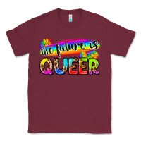 Burgundy the future is queer Classic Tee - Zillion Design Studio