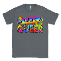 Charcoal Heather the future is queer Classic Tee - Zillion Design Studio