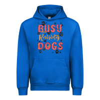 Cobalt busy raising dogs Urban Hoodie - MaliasSmallBusiness