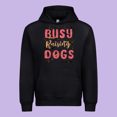 Busy Raising Dogs Urban Hoodie Designed By Maliassmallbusiness