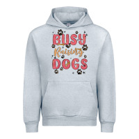 Heather Grey busy raising dogs Urban Hoodie - MaliasSmallBusiness