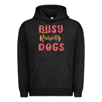 Pigment Black busy raising dogs Urban Hoodie - MaliasSmallBusiness