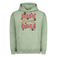 Pigment Oil Green busy raising dogs Urban Hoodie - MaliasSmallBusiness
