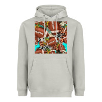 Moon Dust football leopard turquoise cowhide sunflower seamless pattern Heavyweight Hoodie - JahusDesignShop