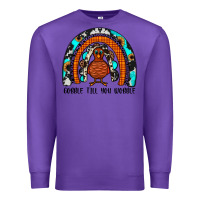 Purple gobble till you wobble rainbow Premium Sweatshirt - JahusDesignShop