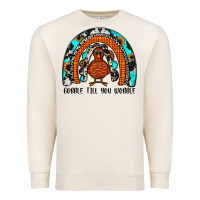 Sandshell gobble till you wobble rainbow Premium Sweatshirt - JahusDesignShop