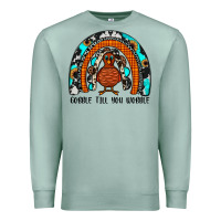 Seafoam gobble till you wobble rainbow Premium Sweatshirt - JahusDesignShop