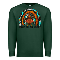 Sports Green gobble till you wobble rainbow Premium Sweatshirt - JahusDesignShop
