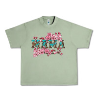 Oil Green mama with cherry blossoms Urban Heavy Tee - Artiststas