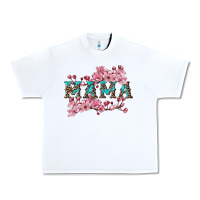 White mama with cherry blossoms Urban Heavy Tee - Artiststas