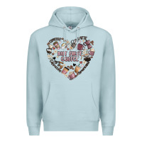 Blue Mist but first coffee Premium Hoodie - MaliasSmallBusiness